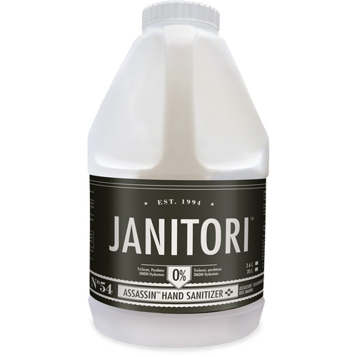 D&eacute;sinfectant pour les mains 54 Assassin, 4000 ml, Cruche, 70 % alcool Duraquip Inc