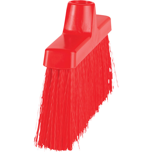 Balai oblique ColorCore, Crins Moyen, 10", Polypropyl&egrave;ne, Rouge Duraquip Inc
