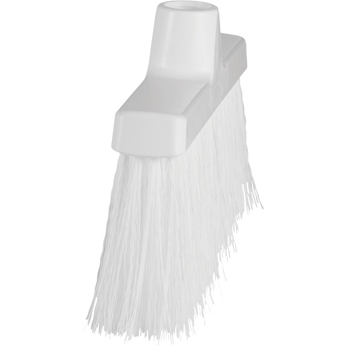 Balai oblique ColorCore, Crins Moyen, 10", Polypropyl&egrave;ne, Blanc Duraquip Inc
