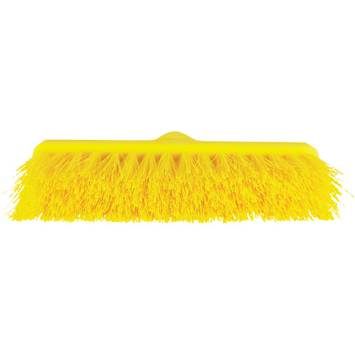Balai oblique ColorCore, Crins Moyen, 10", Polypropyl&egrave;ne, Jaune Duraquip Inc