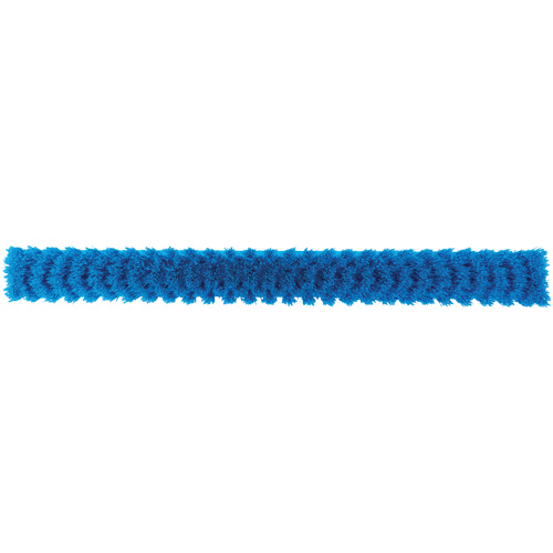 ColorCore Push Broom, Fine Bristles, 24", Polypropylene, Blue Duraquip Inc