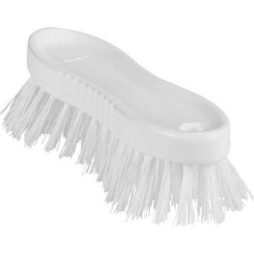 ColorCore Hand Brush, Stiff Bristles, 6" Long, White Duraquip Inc