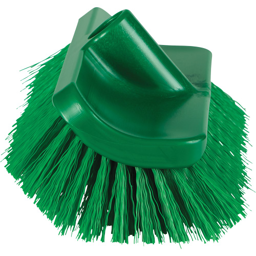 Brosse &agrave; angle double ColorCore pour surfaces hautes et basses, Soies Ferme, Longueur de 10", Vert Duraquip Inc