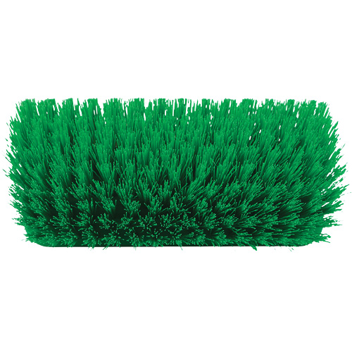 Brosse &agrave; angle double ColorCore pour surfaces hautes et basses, Soies Ferme, Longueur de 10", Vert Duraquip Inc