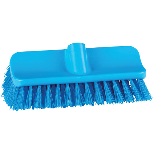 Brosse &agrave; angle double ColorCore pour surfaces hautes et basses, Soies Ferme, Longueur de 10", Bleu Duraquip Inc