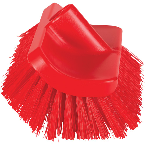 Brosse &agrave; angle double ColorCore pour surfaces hautes et basses, Soies Ferme, Longueur de 10", Rouge Duraquip Inc