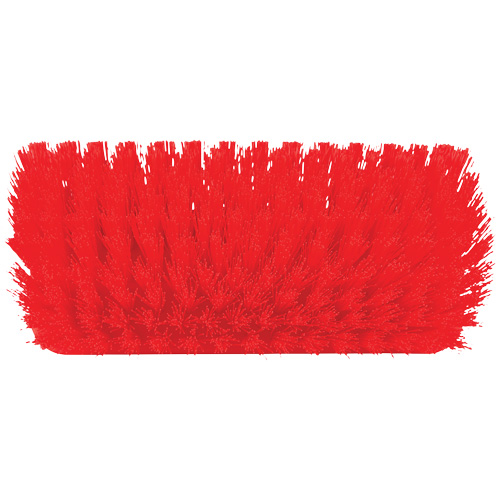 Brosse &agrave; angle double ColorCore pour surfaces hautes et basses, Soies Ferme, Longueur de 10", Rouge Duraquip Inc