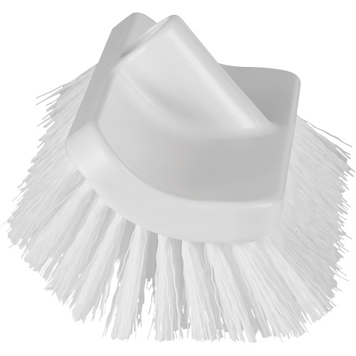 Brosse &agrave; angle double ColorCore pour surfaces hautes et basses, Soies Ferme, Longueur de 10", Blanc Duraquip Inc