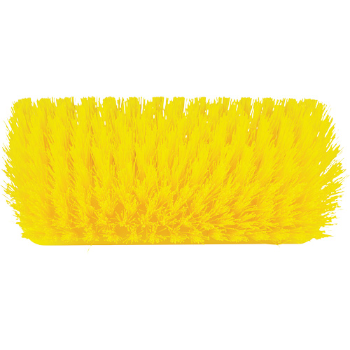 Brosse &agrave; angle double ColorCore pour surfaces hautes et basses, Soies Ferme, Longueur de 10", Jaune Duraquip Inc