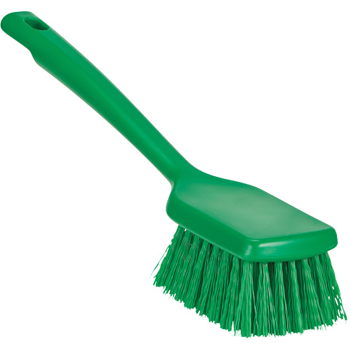Brosse &agrave; manche court ColorCore, Soies Ferme, Longueur de 12", Vert Duraquip Inc