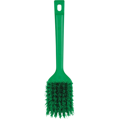 Brosse &agrave; manche court ColorCore, Soies Ferme, Longueur de 12", Vert Duraquip Inc