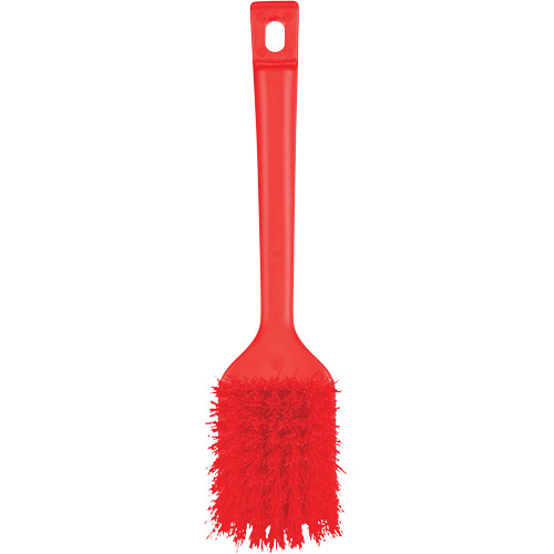 Brosse &agrave; manche court ColorCore, Soies Ferme, Longueur de 12", Rouge Duraquip Inc