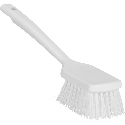 Brosse &agrave; manche court ColorCore, Soies Ferme, Longueur de 12", Blanc Duraquip Inc