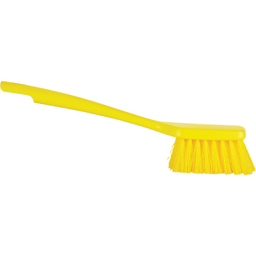 Brosse &agrave; manche court ColorCore, Soies Ferme, Longueur de 12", Jaune Duraquip Inc