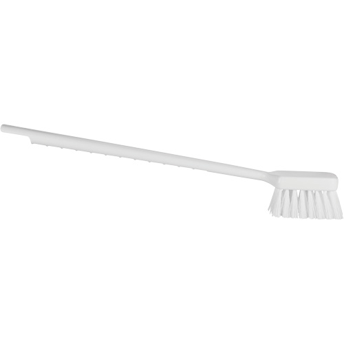 ColorCore Long Handle Brush, Stiff Bristles, 20" Long, White Duraquip Inc