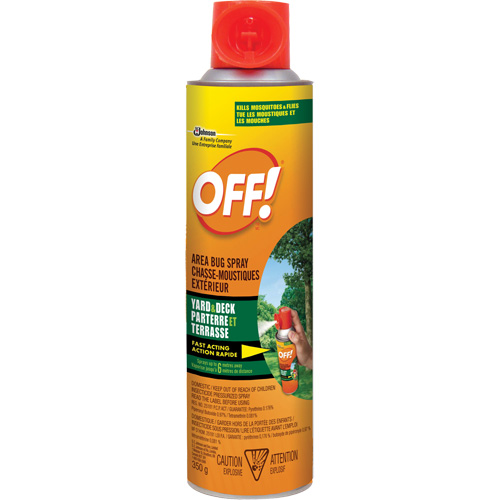 Insectifuge ext&eacute;rieur Off!, Sans DEET, A&eacute;rosol, 350 g Duraquip Inc