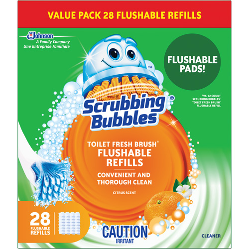 Scrubbing Bubbles&reg; Fresh Brush&reg; Toilet Brush Refills, Refill Duraquip Inc