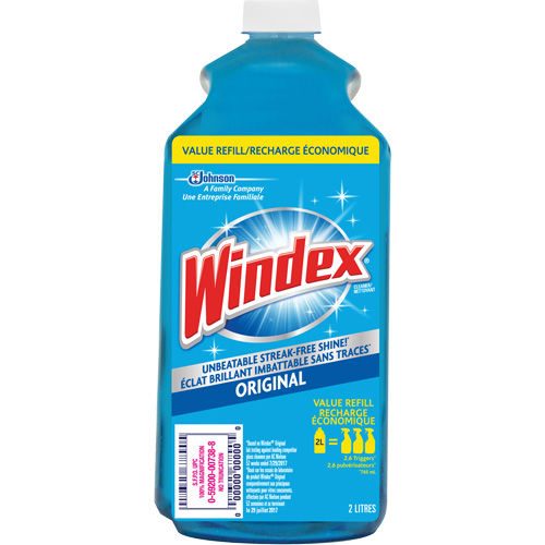Windex&reg; Glass Cleaner Refill, 2 L, Bottle Duraquip Inc