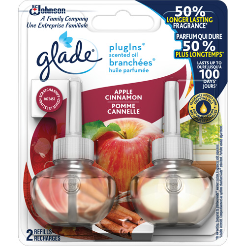 Glade&reg; PlugIns&reg; Scented Oil Refills, Apple Cinnamon, Cartridge Duraquip Inc