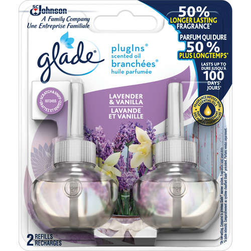 Glade&reg; PlugIns&reg; Scented Oil Refills, Lavender & Vanilla, Cartridge Duraquip Inc