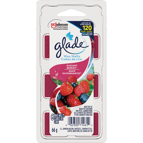 Cubes de cire parfum&eacute;e Glade, Radiant Berries Duraquip Inc
