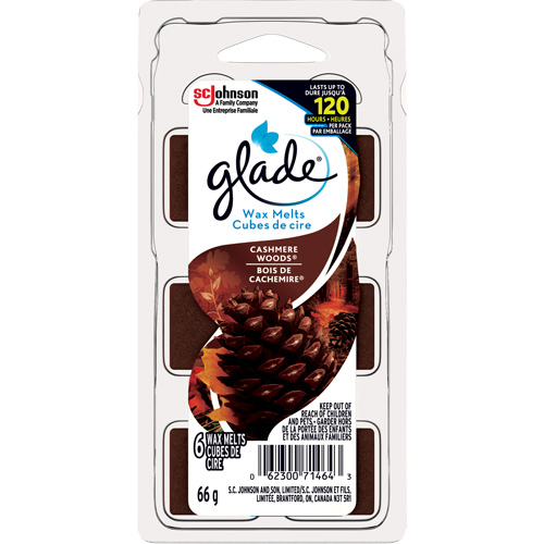 Glade&reg; Air Freshener Melts, Cashmere Woods&reg; Duraquip Inc