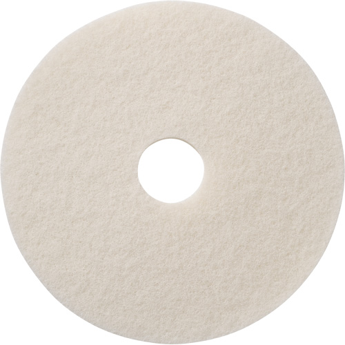 Floor Pads, 12", Polish, White Duraquip Inc