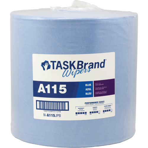 TaskBrand&reg; A115 Advanced Performance Wipers, Heavy-Duty, 13" L x 12" W Duraquip Inc
