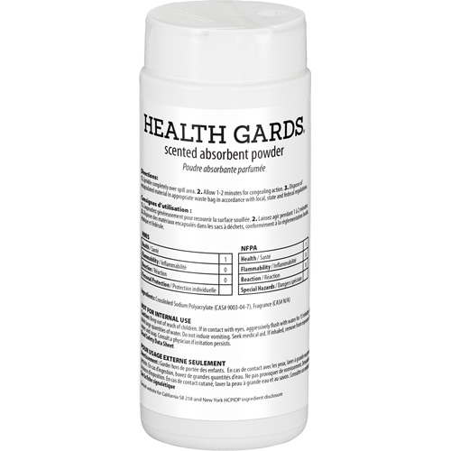 Health Gards&reg; Scented Absorbent Powder, 16 oz., Can Duraquip Inc