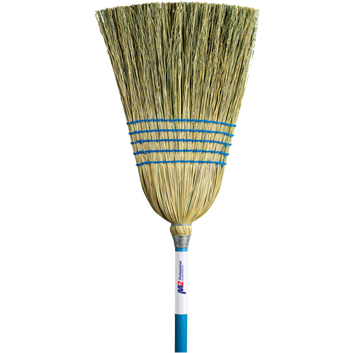 Light-Duty Indoor/Outdoor Corn Broom, 5-String, Wood Handle Duraquip Inc