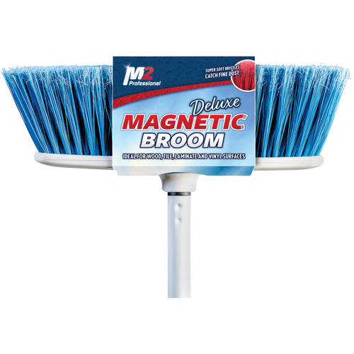 Flat Magnetic Indoor Broom with Handle, 48" Long Duraquip Inc