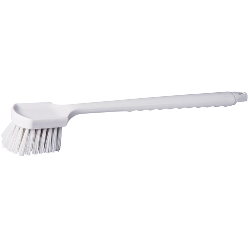 Long Handle Pot Brush, 20" L, Polypropylene Bristles, White Duraquip Inc