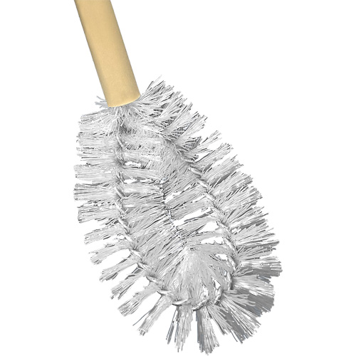 Brosse &agrave; cuvettes HD &agrave; broche torsad&eacute;e, 20" l, Soies Polypropyl&egrave;ne, Jaune Duraquip Inc
