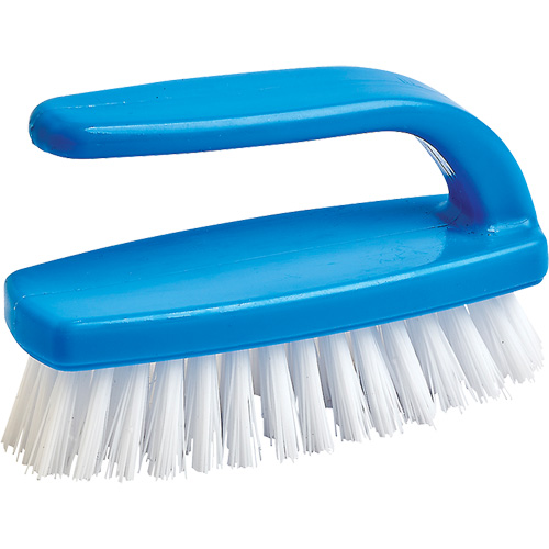 Nail Cleaning Brush, 4" L, Synthetic Bristles, Blue/White Duraquip Inc