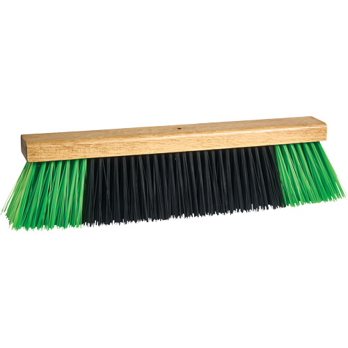 Bulldog Push Broom Head, 24", Coarse, PVC Bristles Duraquip Inc
