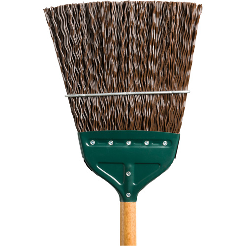 Track & Switch Broom, Wood Handle, Polypropylene Bristles, 52" L Duraquip Inc