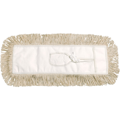 Dust Mop, Tie-On Style, Cotton, 36" L x 5" W Duraquip Inc