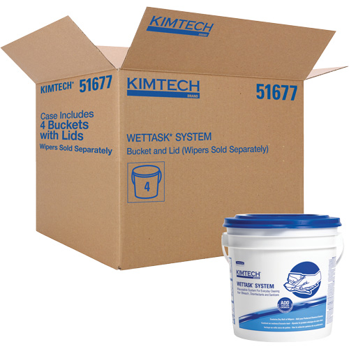 WetTask Wiping System Bucket with Lid Duraquip Inc