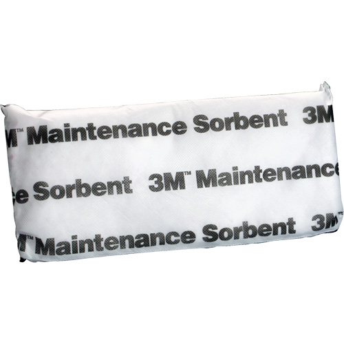 Tampon absorbant de maintenance, Huile seulement, 15" lo x 7" la, 12,6 gal absorption/pqt Duraquip Inc