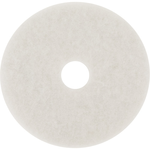 Tampon pour planchers, 10", Lustrage/Nettoyage/Polissage, Blanc Duraquip Inc