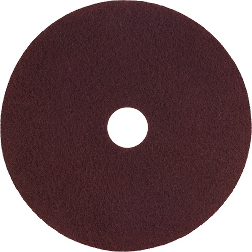 Natural Blend Pad, 12", Scrubbing, Maroon Duraquip Inc