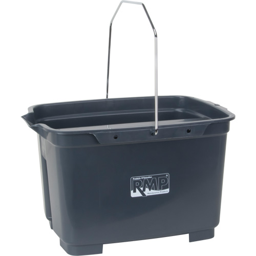 Dual Compartment Bucket, 4.75 US Gal. (19 qt.) Capacity, Grey Duraquip Inc