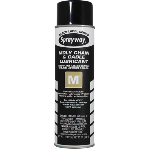 M1 Moly Chain & Cable Lubricant, Aerosol Can Duraquip Inc