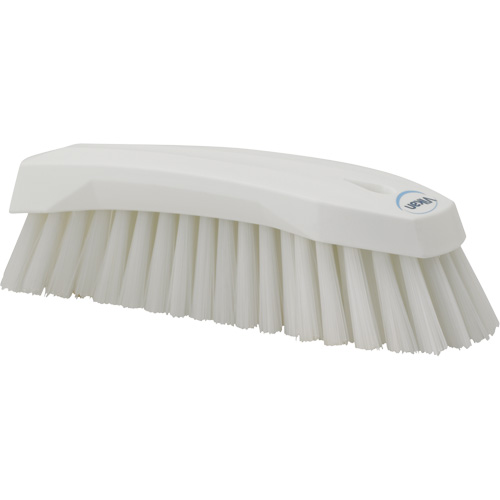 Grande brosse &agrave; main oblique, Soies Ferme, Longueur de 8", Blanc Duraquip Inc