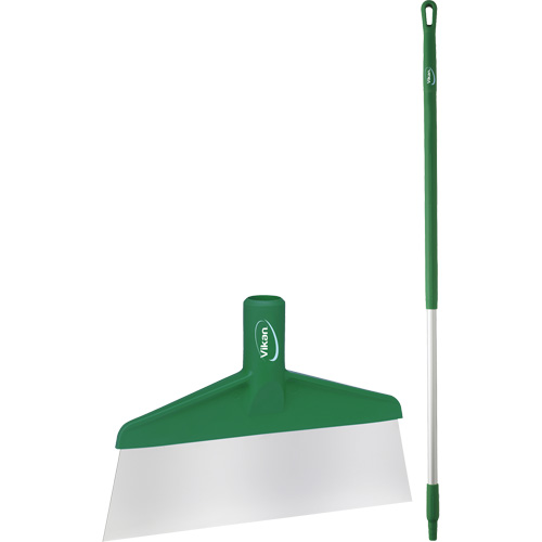 Grattoir &agrave; plancher avec manche, Vert, 9-3/5" la x 55-9/10" lo Duraquip Inc