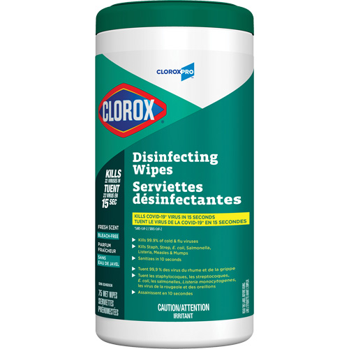Lingettes d&eacute;sinfectantes, 75 lingettes Duraquip Inc