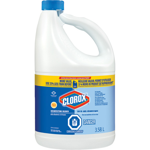 Disinfecting Liquid Bleach, 3.5 L, Jug Duraquip Inc