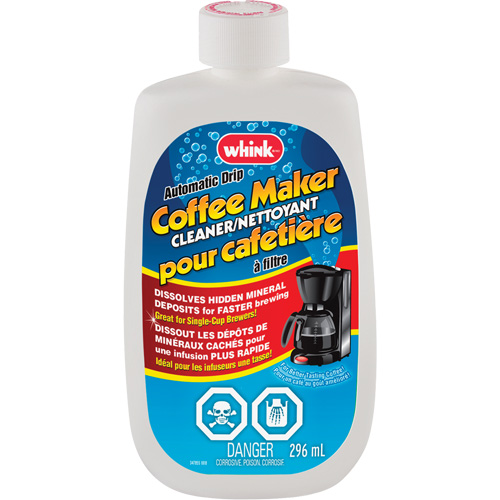 Whink&reg; Automatic Drip Coffee Maker Cleaner, 296 ml, Bottle Duraquip Inc