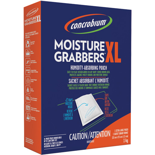 Sachets d&eacute;shydratants Concrobium Moisture Grabbers XL Duraquip Inc
