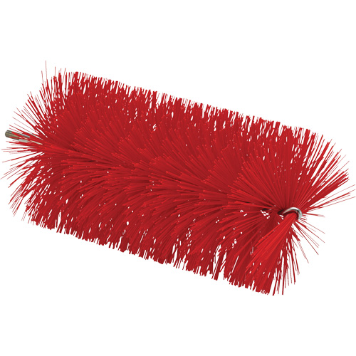 Brosse de 3,5" pour manche &agrave; tige flexible, Soies Moyen, Longueur de 7-7/10", Rouge Duraquip Inc